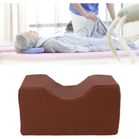 Körperkissen, Knöchelstütze, Anti-Wundliegen-Beinlagerungskissen, Schwammkissen für Erwachsene, erhöhtes Beinkissen für den Knöchel, braun. (1/5)