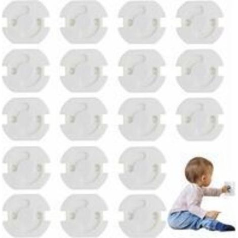 [JAMAIS UTILISÉ] Protection Prise Enfant, 18 Pièces Cache Prise Béb, Cache-prises Mécanisme Tournant, Cache Prise Bebe Blanc, Couvercles Prise Bébé, Protection Prise Bebe, pour Protéger Sécurité Enfan (1/4)