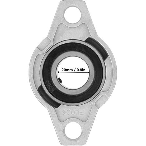 Bloc palier à bride en alliage zinc aluminium miniature KFL004 avec roulement rhombique (1/5)