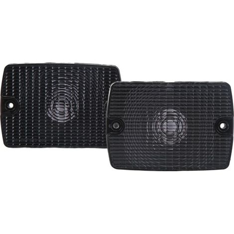 Lente per indicatore di direzione anteriore Eosnow 56001378, trasmissione luminosa elevata, ricambio per Jeep Wrangler YJ 1987-1995, nero (1/4)