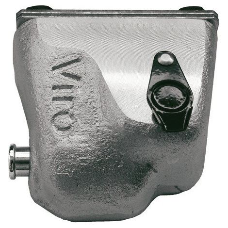 Sabot rideau métallique CONDOR cylindre rond – Monobloc en fonte d'acier – Protection anti-perçage – Verrouillage invisible – Viro (1/6)