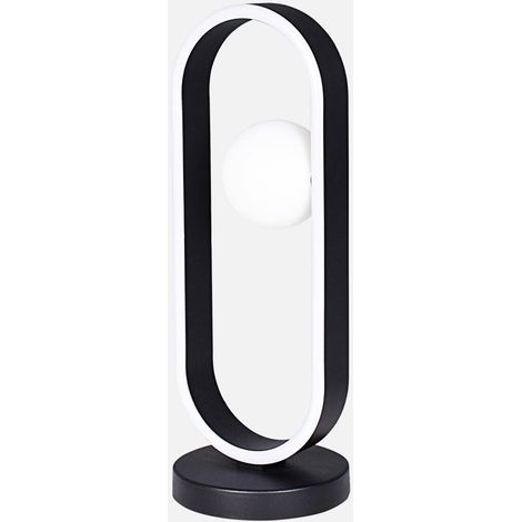 Lampe de table Fermoselle 10W+3W 4000K noire 1105lm 41,5x15x15 cm