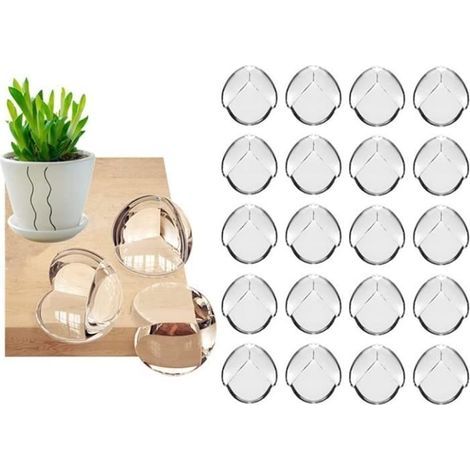 20 Pièces Protection D'angle,Protege Angle Table Bebe,Sécurité Domestique,Protection Angle,Coin Protecteur Table pour Bébé,Protectio (1/4)