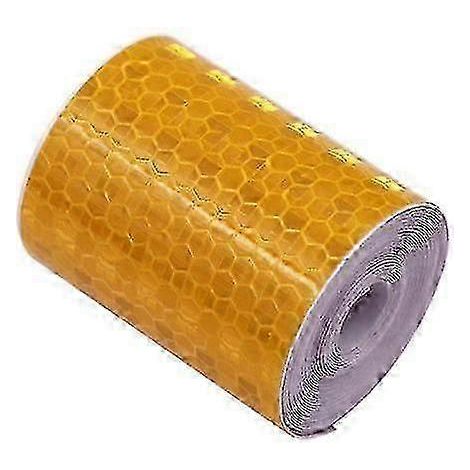 Bande réfléchissante autocollante compatible avec les voitures jaune 3M durable (1/5)