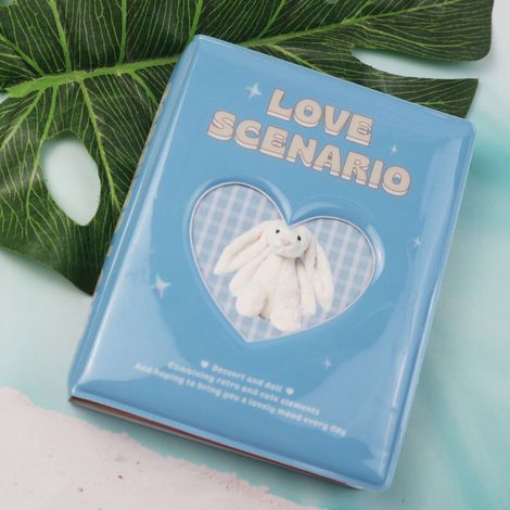 Großes PVC-Fotoalbum mit Tasche, ideales Geschenk für Hochzeiten, Familienfeiern, blau (1/5)