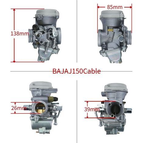 Carburateur de moto BAJAJ150 compatible avec câble TVS PULSAR150 Rouser150 (1/4)