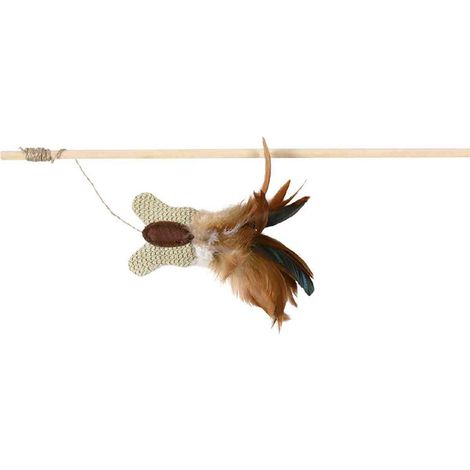 Trixie Varita Juego, Mariposa con plumas, Catnip, 45 cm