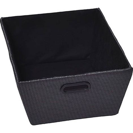 Ankleidekorb polyester h18xl32,5xp45cm - schwarz - Tendance