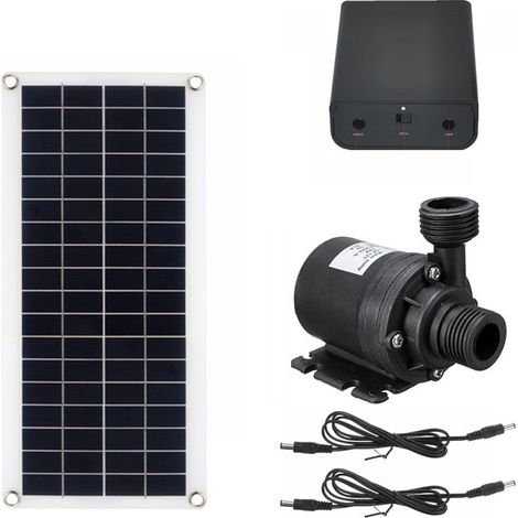 Kit pompe à eau et boîtier de batterie 10 W (18 V/12 V) – Ensemble écologique à haut débit-DELKEVIC (1/5)