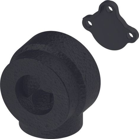 Caja insonorizante TECEflex, con soporte para manguito de