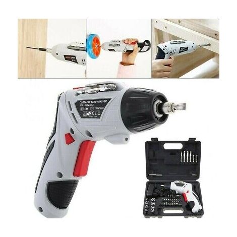 Trapano Avvitatore a Batteria al Litio in Valigetta 4,8V 48 pz snodabile led 48p