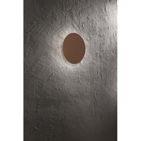 Plafonnier LED 28W CCT Dimmable 3000K-6000K Structure en Métal et Aluminium Verni par Poudre Couleur Marron Métallisé - Marque Perenz Design