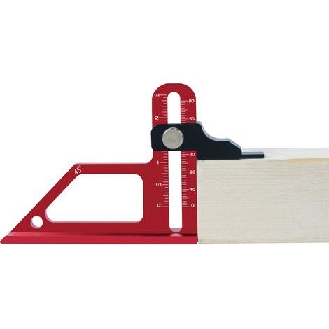 Jauge de profondeur pour le travail du bois, jauge de hauteur pour scie à table - Instrument de mesure de profondeur,Jauge de réglage d'échelle métrique et en pouces pour scie à Table, outil de (1/5)