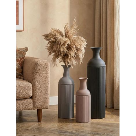 Métal Grand Vase a Poser au Sol: Vase de Sol Decoratif 3pc (1/5)