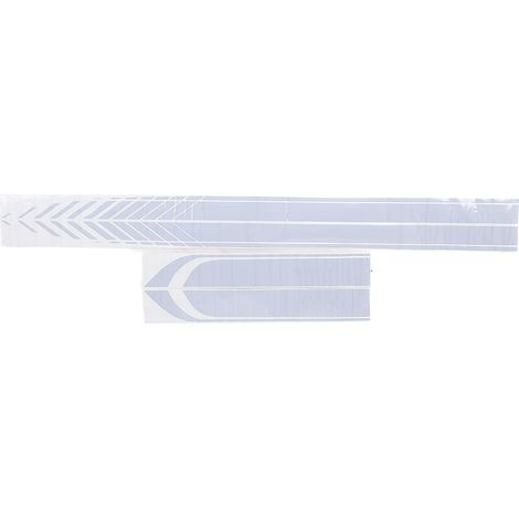 4PCS Autocollant Voiture Universel Léger Portable Imperméable DIY Décor Carrosserie Accessoires Latéraux Bleu Clair (1/5)