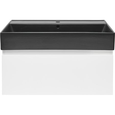Ensemble meuble avec vasque - SAT - B-WAY 1 - 79x30x45 - Blanc (1/4)