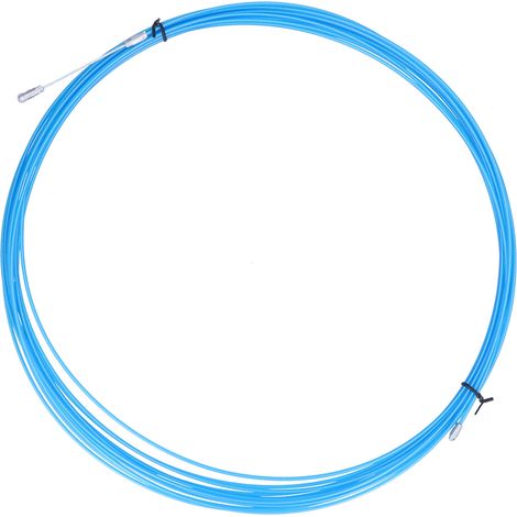 Ortviai Câble d'acier inoxydable gainé plastique bleu 20 m pour ascenseurs et levage – Diam. 0,4 mm