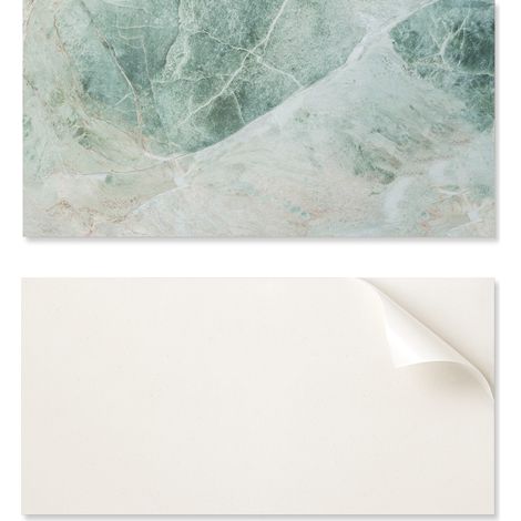 Panel decorativo autoadhesivo de vinilo para pasillo, 100 x 50 cm, dise帽o de piedra natural.