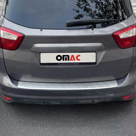 Protection Seuil de Pare-Chocs Arriére Compatible avec Ford C-Max 2010-2019 Acier INOX (1/5)