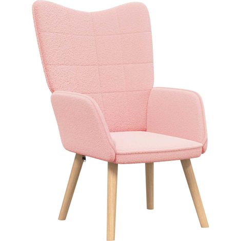 Fauteuil relax Fauteuil Rose 62 x 67 x 95,5 cm Tissu Sherpa (1/5)