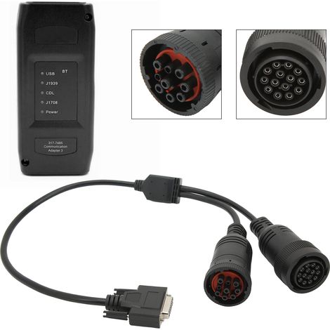 14-poliges + 9-poliges Diagnoseadapterkabel 457-6114 für OBD2 ET3 317-7485 (1/5)
