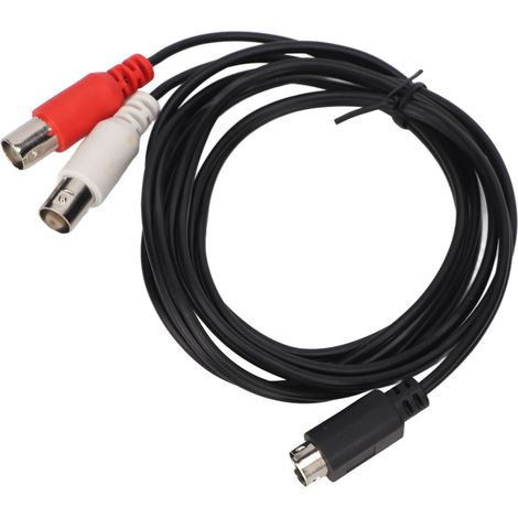 Câble adaptateur vidéo MINI DIN 4 broches mâle vers 2 BNC femelle, séparateur Y flexible, 1,5 mètres (1/5)