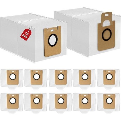 Packung mit 10 Staubbeuteln, kompatibel mit dem Dreame D10 Plus Mi Home Saugroboter: Zubehör und Verbrauchsmaterialien (Filter und Staubbeutel). (1/5)