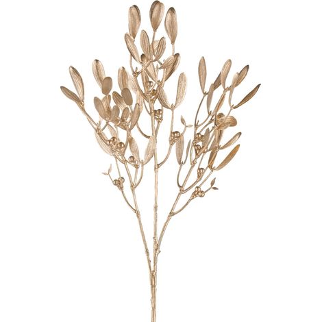 Gasper Mistelzweig 69 cm goldfarben - Kunstpflanze
