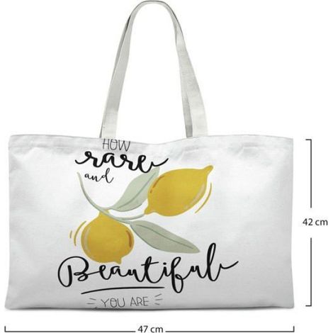 Sac Shopping - Tote Bag En Coton Réutilisable - 47 X 42 Cm - Anse Épaule 30 Cm - Léger 70 G - 1 Pièce (1/4)