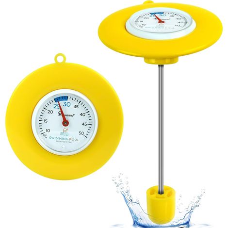 Thermometre Piscine Flottant, Étanche IPX6 Thermomètre Piscine Flottant Sans Fil, Thermomètre de Piscine Sans Fil, Grand Thermometre de Piscine Facile à Lire pour Baignoire, Spa, Étang, Aquarium (1/5)
