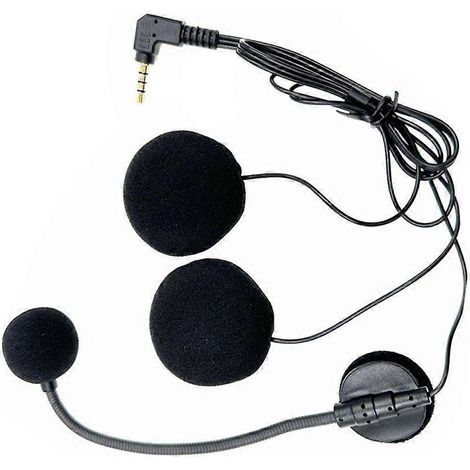Microphone intercom professionnel pour casques de moto, 4 sections, 3,5 mm