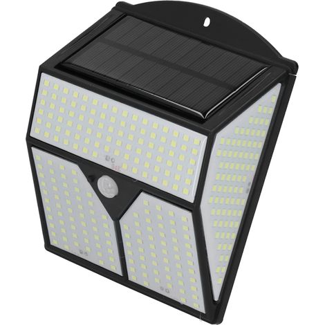 Applique murale LED solaire avec détecteur de mouvement et capteur inductif pour gouttières, porches et installations industrielles (1/5)