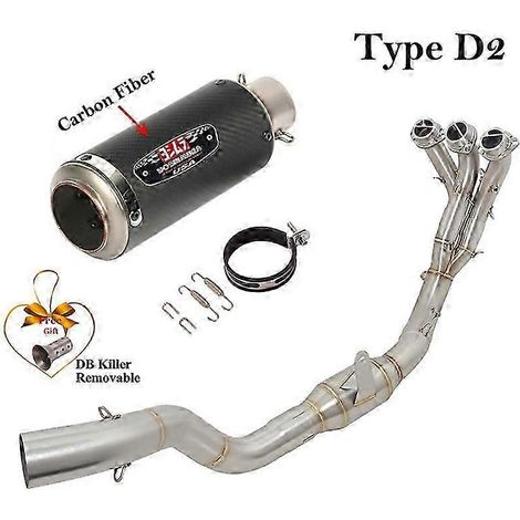 Sistema De Escape Completo Para Motocicleta, Silenciador De Tubo De Enlace Delantero Modificado, Db Killer, Para Yamaha Tracer9 Tracer 9 Gt 2021 2022( Type D2) (1/5)