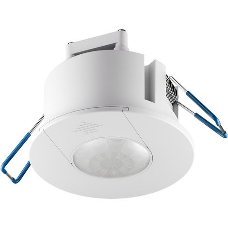 goobay Detector de Movimiento empotrable de Techo 360° Interior, 8 m Alcance, Sensor PIR, Ajustable 3–2000 LX, Temporizador 10 s–15 min, Apto LED hasta 600 W, diseño Compacto Blanco - 79598 (1/5)