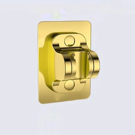 (Support doré) Nouveau pommeau de douche doré en acier inoxydable 304 à haute pression et à grand débit, avec douchette et accessoires de salle de bain (1/5)