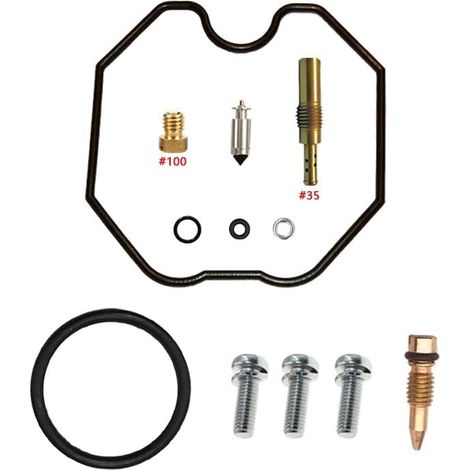 Kit de réparation de carburateur pour XR125L 2012-2020 125 cm³ à flotteur PD22  Kit de base  Compatible XR125L  monocylindre  carburateur PD22  pointeau de flotteur 16N00  gicleurs en laiton  joints e (1/4)