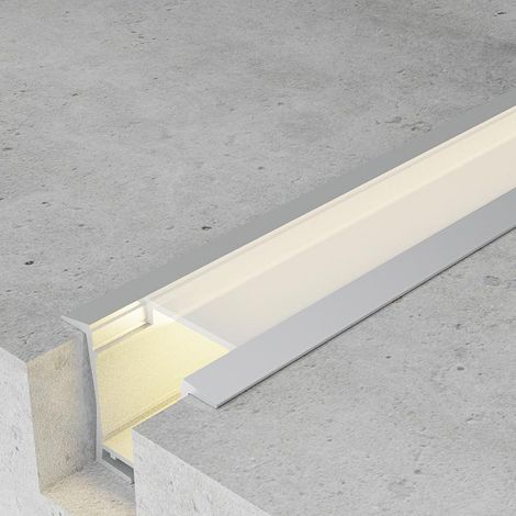 IluminaShop - Perfil Aluminio para Empotrar con Alas Bify 12/24V/220V 2 metros (1/3)