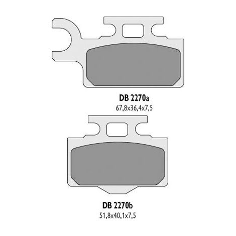 Plaquettes de frein arrière Delta 100 KL TOUS modèles 03 15 65 KX TOUS modèles