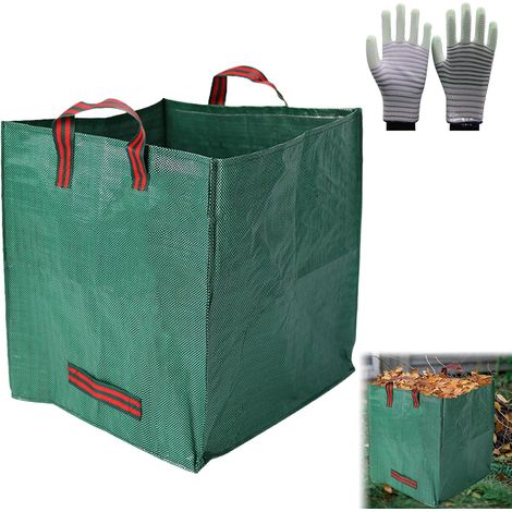 Sac de Jardin 125L Réutilisable et Résistant - Big Bag pour Déchets Verts, Feuilles Mortes et Compost - Transport Facile avec Poignées Renforcées (1/5)
