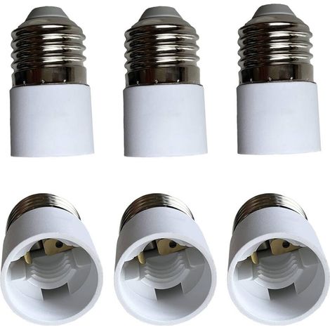6 PCS E27 vers E14 Adaptateur de Douille , Ampoule LED Base Douille E26 à E14 Lamp Holder Converter (1/4)