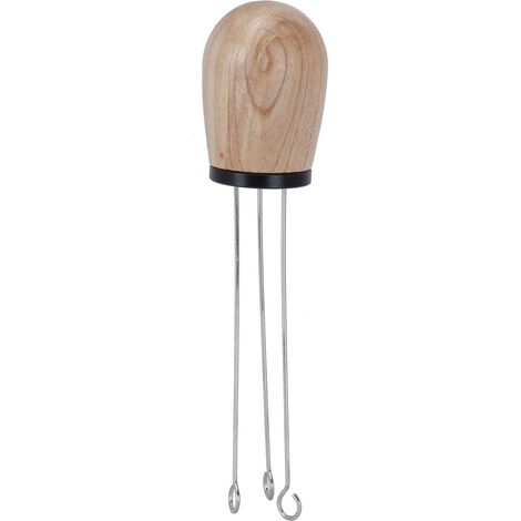 Hölzerner Kaffeepulverbehälter, Nadelspender, Rührlöffel mit Griff für schwarzen Kaffee (1/5)
