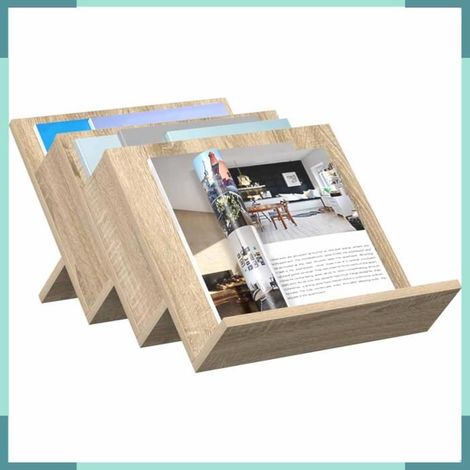 890874 étagère à magazines avec étagère Chêne Sonoma 53 x 40 x 28,5 cm (1/5)