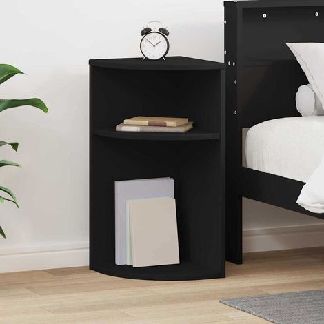 Beistelltisch Schwarz 29,6 x 29,6 x 60 cm Holzwerkstoff