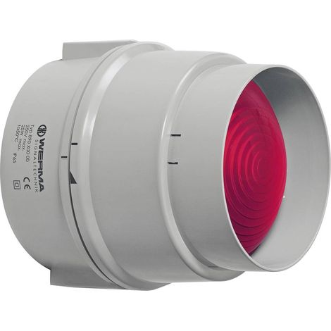 Werma Signaltechnik Segnalatore luminoso 890.100.00 890.100.00 Rosso Luce continua 12 V/AC, 12 V/DC, 24 V/AC, 24 V/DC,
