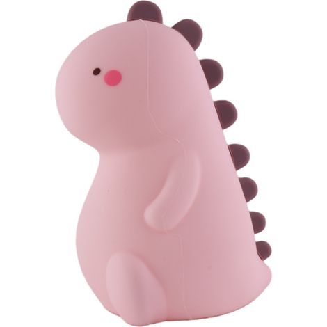 Lampe dinosaure rose rechargeable 1W à pince, veilleuse dinosaure rechargeable USB, veilleuse créative et colorée, lampe (1/5)