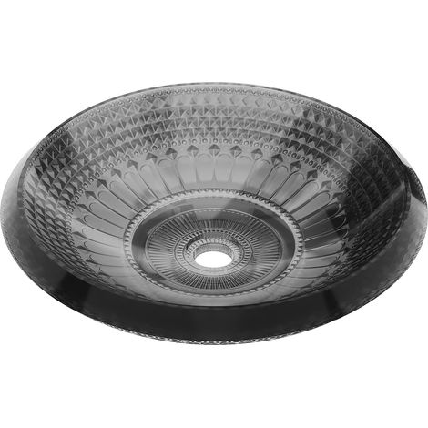 Mexen Heba lavabo à comptoir en verre 45 x 45 cm, Noir - 24064570 (1/5)