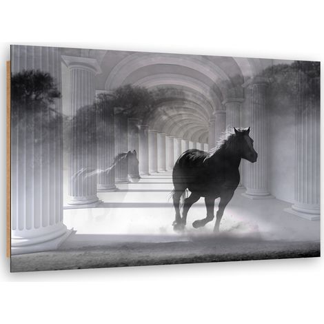 Quadro deco panel, Correndo cavallo 3D - 60x40 (1/5)