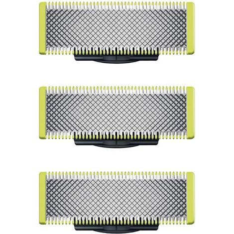 Per Philips OneBlade – Lame di ricambio per il rasoio/rifinitore elettrico OneBlade, realizzate in acciaio inossidabile massiccio, per tagliare, modellare e radere, confezione da 3. (1/5)