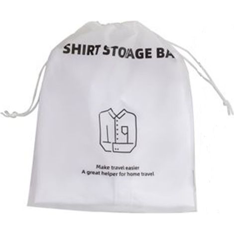 Trade Shop - SET 3PZ ORGANIZER REISETASCHE HAUSTASCHE HEMDEN PULLOVER 28X34CM MIT KORDELZUG 87705 -