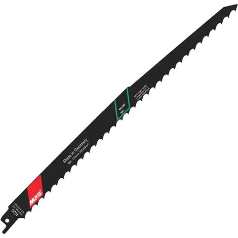 2 Lames scie Sabre CV (pour bois/plexi) Dents fraisées avoyées 300X19X1.2Mm - 8.5mm